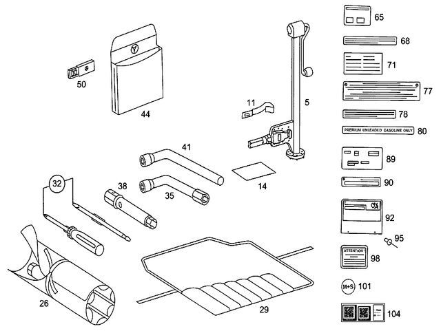 2015842539 - Tools An Accessories: Plate for Mercedes-Benz: 190D, 190E Image image