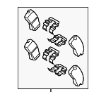 58302K4A05 - Brakes: Brake Pads for Hyundai: Kona Electric Image