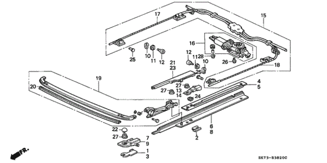 Roof Motor for 1991 Acura Integra #0