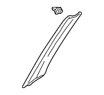 84151S9AN81ZB - Body: Windshield Pillar Trim for Honda: CR-V Image
