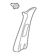 Upper Center Pillar Trim