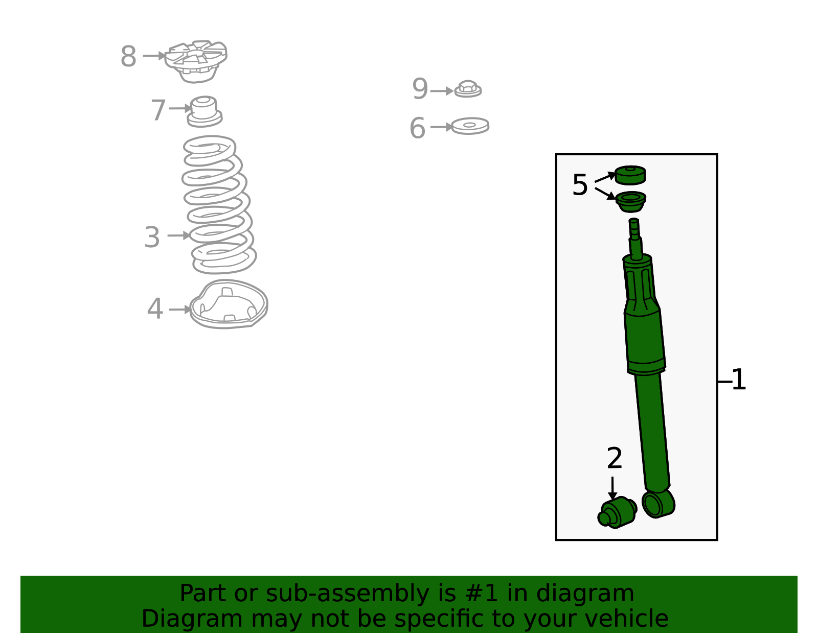 52610-STK-A03 - 2007-2012 Acura RDX - Shock Absorber Rear | All