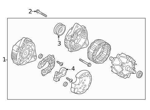 Alternator for 2015 Hyundai Santa Fe Sport #1