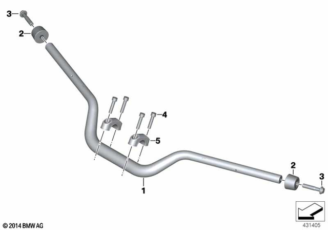 32718406458 - : Handlebar for BMW-Motorrad Image