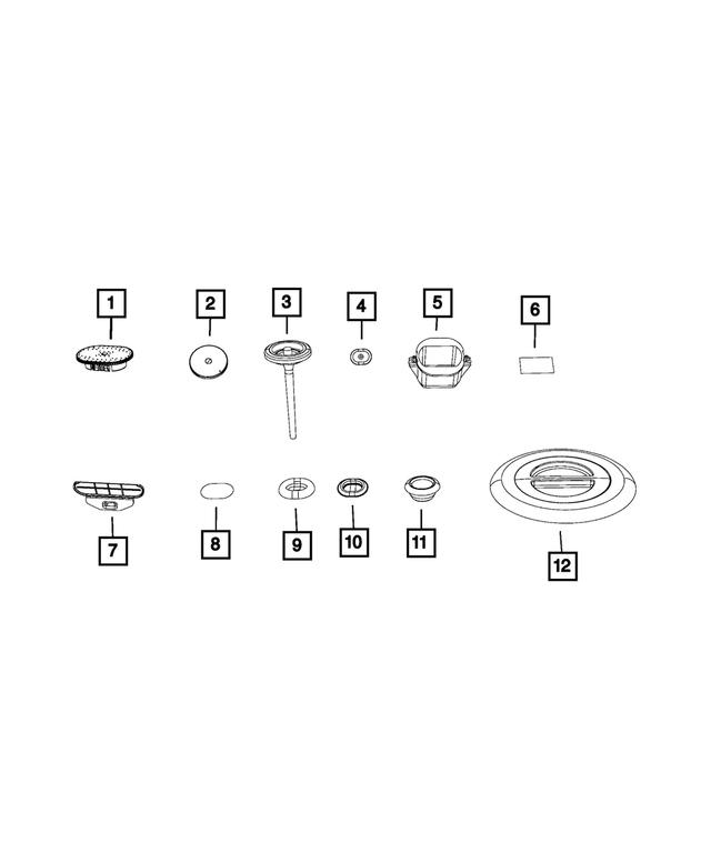 52110009AA - Body Sheet Metal Except Doors: Body Plug for Mopar Image