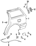 6016260350 - Body: Outer Panel for Lexus: LX450 Image