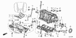 110005A2810 - Engine: BLOCK ASSY., CYLINDER for Honda Image
