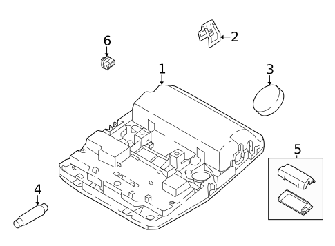 Overhead Console for 2005 Jaguar XKR #2