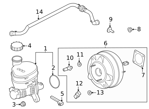 Brake Hydraulics for 2020 Ford Mustang #1