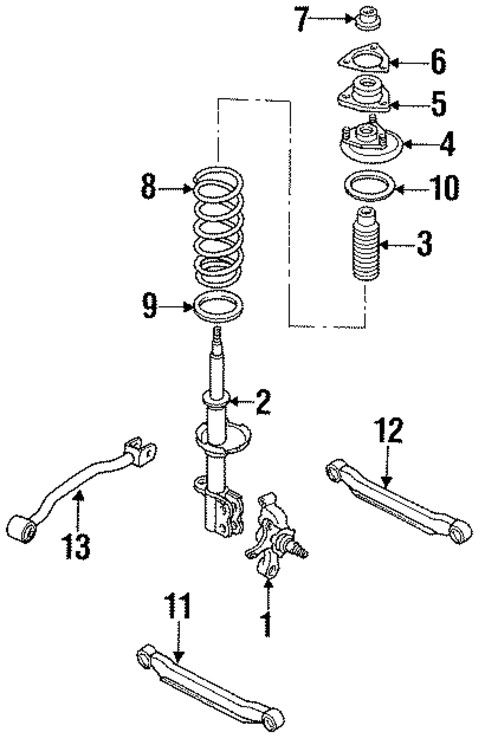 Rear Suspension for 1992 Nissan Sentra #0