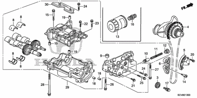 Oil Pump for 2011 Honda Element #0