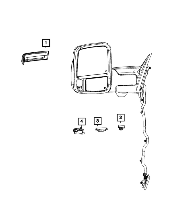 68620524AB - Doors, Door Mirrors and Related Parts: Turn Signal Lamp, Right for Mopar Image