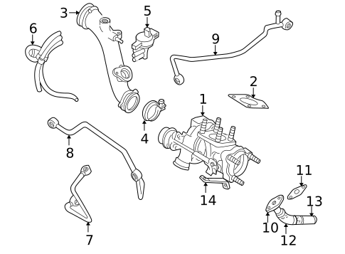 Turbocharger & Components for 2001 Saab 9-3 #1