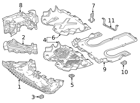 Splash Shields for 2020 Mercedes-Benz S65 AMG #0