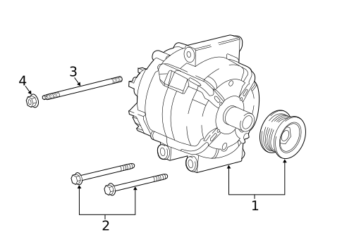 Alternator for 2017 Buick Cascada #0