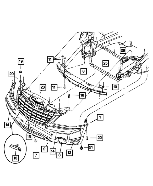 5103397AF - : Radiator Crossmember for Mopar Image