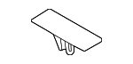 871143K000 - Body: Lift Gate Glass Stopper for Hyundai Image