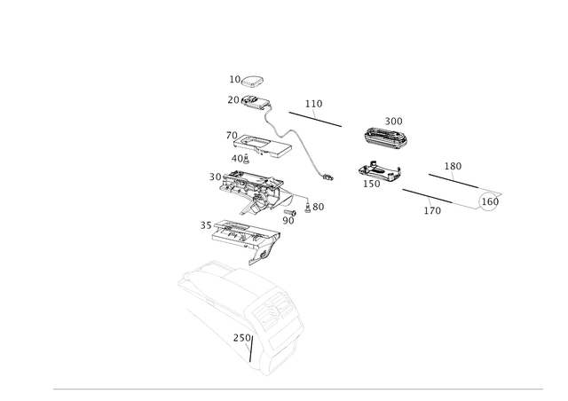 2228206601 - Electrical System: Electric Line for Mercedes-Benz Image