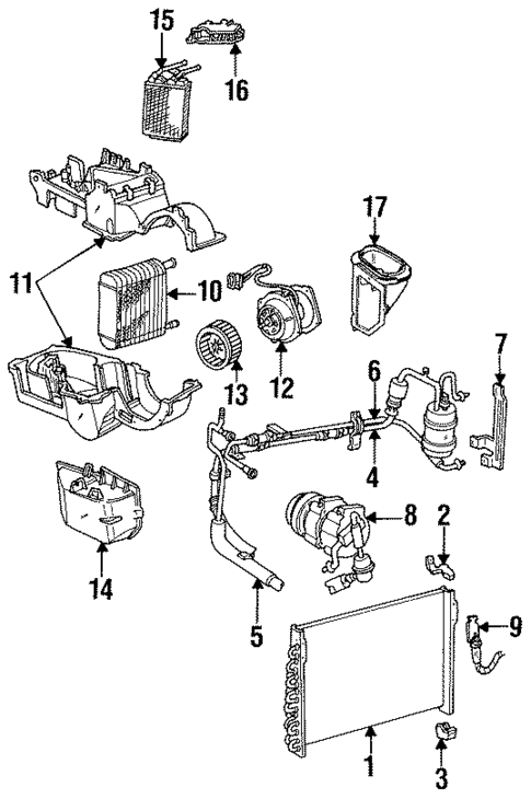 Heater for 1992 Mercury Sable #0