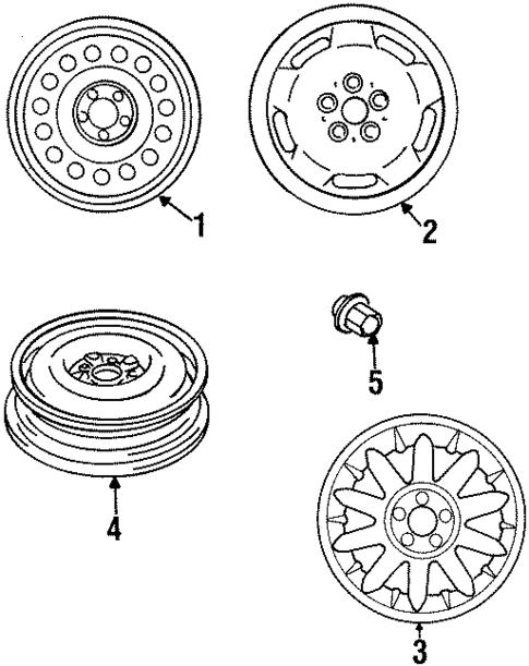 Wheels for 1998 Chrysler Sebring #0
