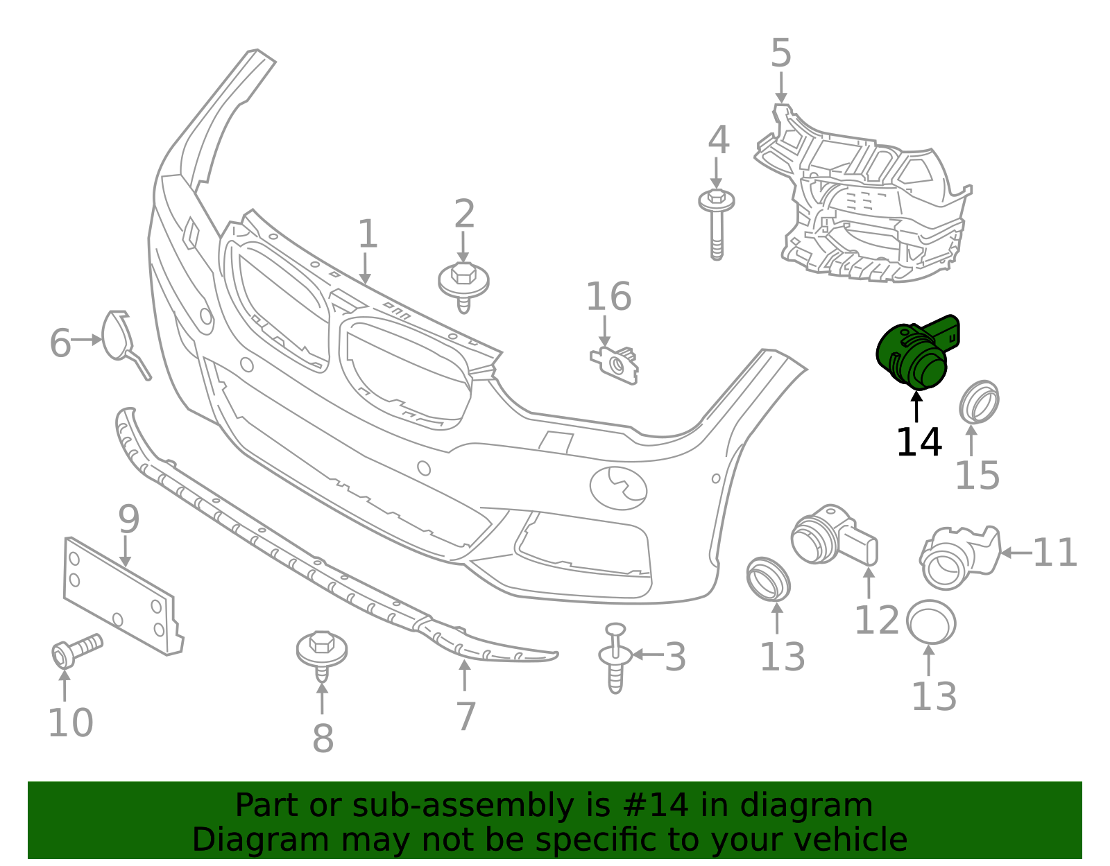Auto Park Sensor - BMW (66209495771)