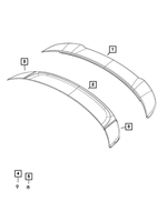 5NN77FQDAF - Body Sheet Metal Except Doors: Rear Spoiler for Mopar Image