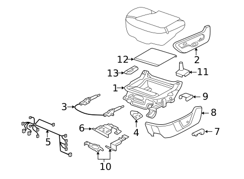 Tracks & Components for 2005 Lincoln Aviator #0
