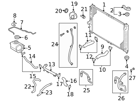 Radiators, Coolers & Related Components for 2008 Chevrolet Aveo5 #0