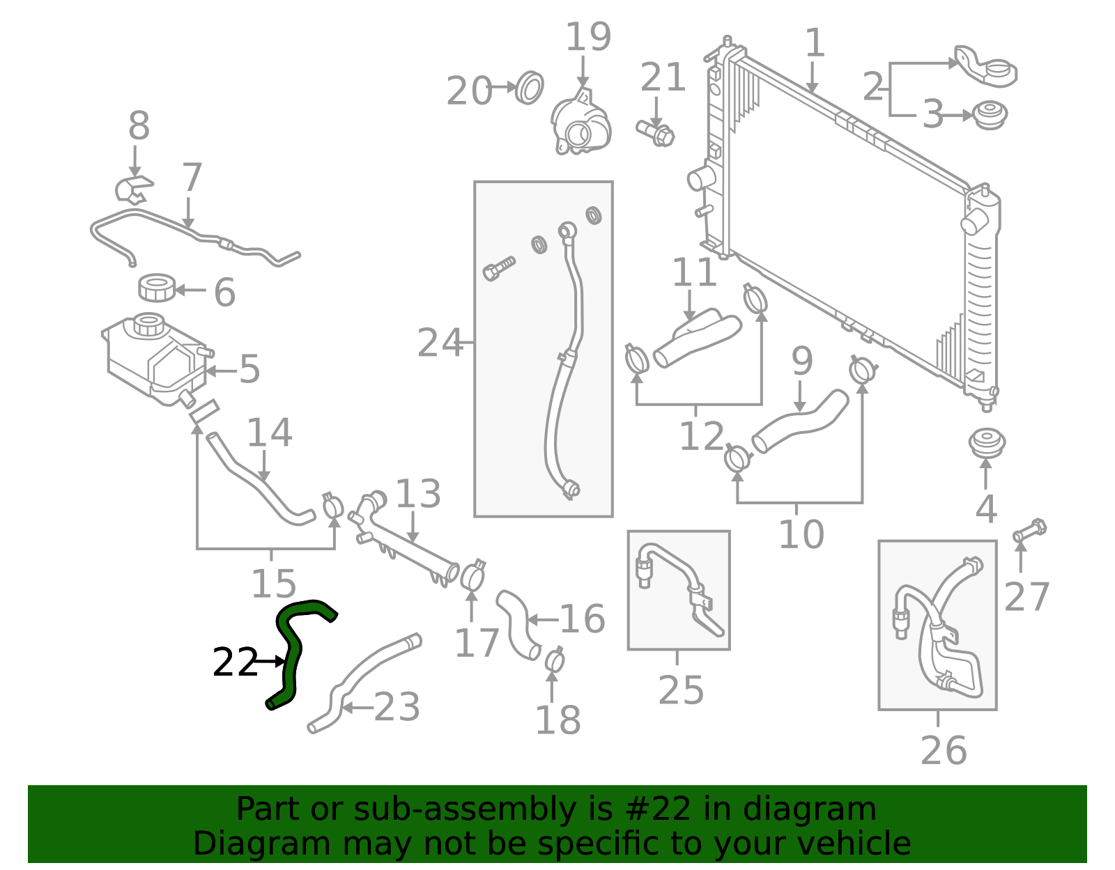 2004-2008 Chevrolet Heater Outlet Hose 95211458 GM | GMPartsDirect.com