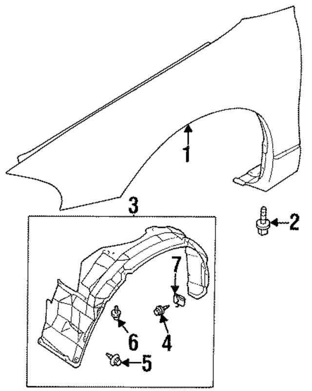 MR162883 - Body: Fender Splash Shield for Mopar Image