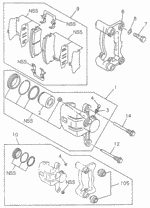8971444780 - Chassis: CALIPER ASSY., R. for Acura Image