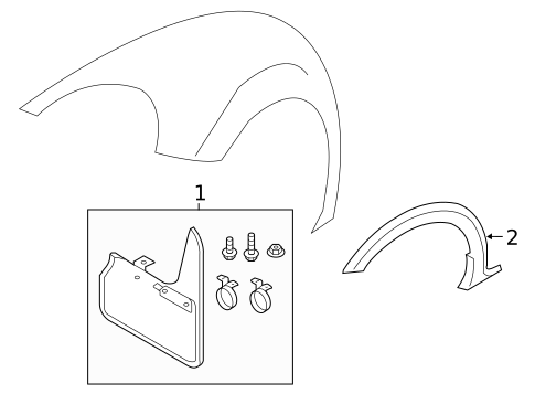 Exterior Trim - Fender for 2018 Volkswagen Beetle #0