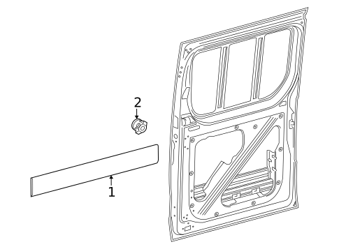 Exterior Trim - Side Door for 2026 Mercedes-Benz eSprinter #0