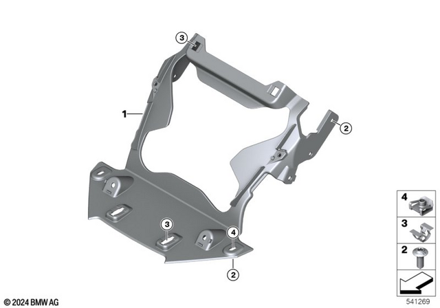 46617105686 - Frame and Mounting Parts: Cover Headlight -  for BMW-Motorrad Image