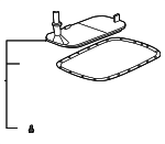 24117557070 - Maintenance &amp; Lubrication: Transmission Oil Filter for BMW: 323Ci, 323i, 325Ci, 325i, 325xi, 328Ci, 328i, 330Ci, 330i, 330xi, 525i, 528i, 530i, M3, X3, Z3 Image