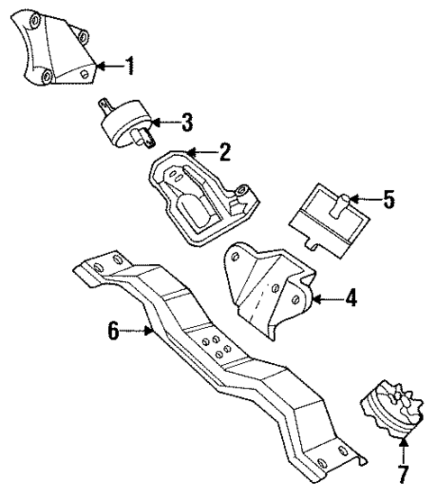 Engine Mounting for 1991 Volvo 240 #0