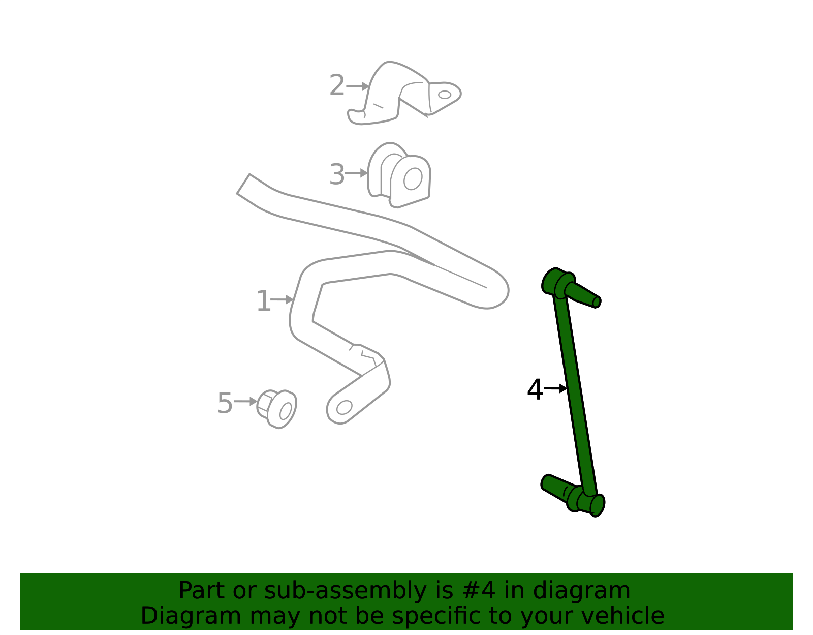 Toyota OEM Front Stabilizer Bar Link Set - Part #48820-47020, Genuine, Made In Japan (Set Of 2)