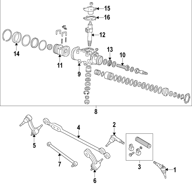 7826850 - Steering: Worm Shaft Bearing for GM Image