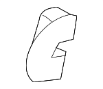 C2Z21875LKP - Body: Seat Back Frame Bezel for Jaguar Image