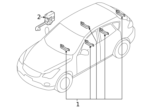 Electrical Components for 2009 INFINITI EX35 #0
