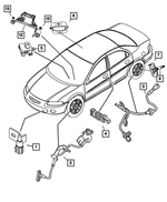 4672312AA - Electrical: Side Airbag Impact Sensor for Mopar Image