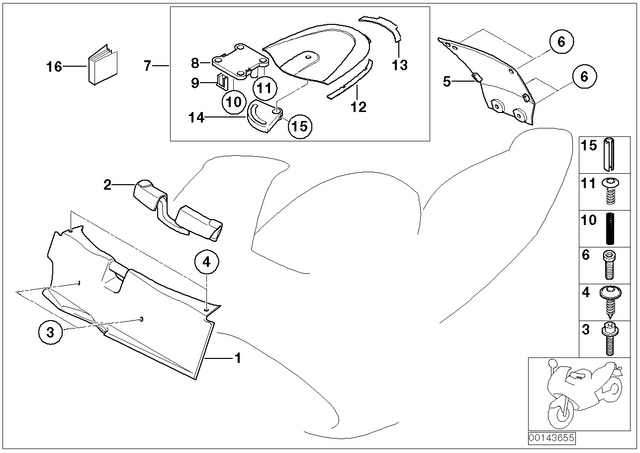 46637658363 - : Cover, Front for BMW-Motorrad Image