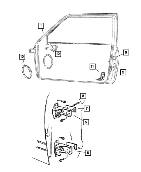 Front Door for 2001 Dodge Ram 2500 #3