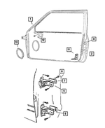 55274979AG - Doors and Related Parts: Front Door, Left for Dodge: Ram 2500, Ram 3500 Image