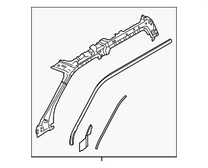 ML3Z1851186A - Body: Body A-Pillar Reinforcement for Ford Image