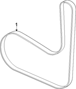 PZ1Z8620F - Cooling System: Serpentine Belt for Ford: Escape Image
