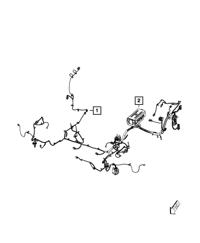 5035152AE - : Headlamp To Dash Wiring for Mopar Image