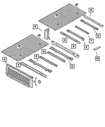 68141708AA - Body Sheet Metal Except Doors: Rear Box Crossmember for Dodge: Ram 1500, Ram 2500, Ram 3500 | Ram: 1500, 1500 Classic, 2500, 3500 Image