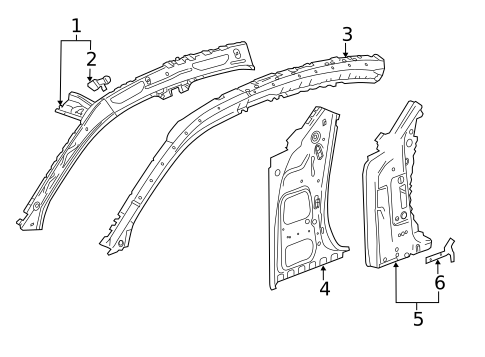 Hinge Pillar for 2014 Cadillac ATS #0