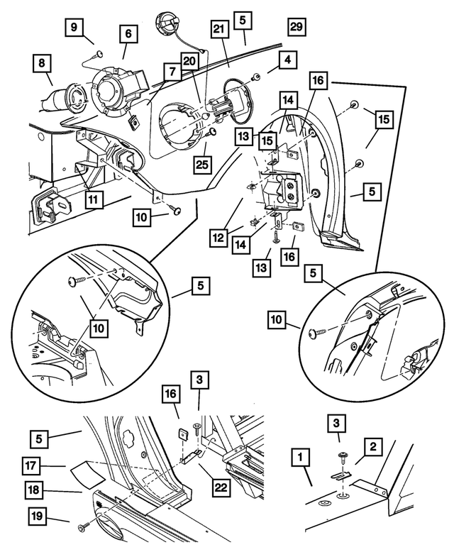 4865472AI - Body Sheet Metal Except Doors: Trunk Primed Pan for Mopar Image